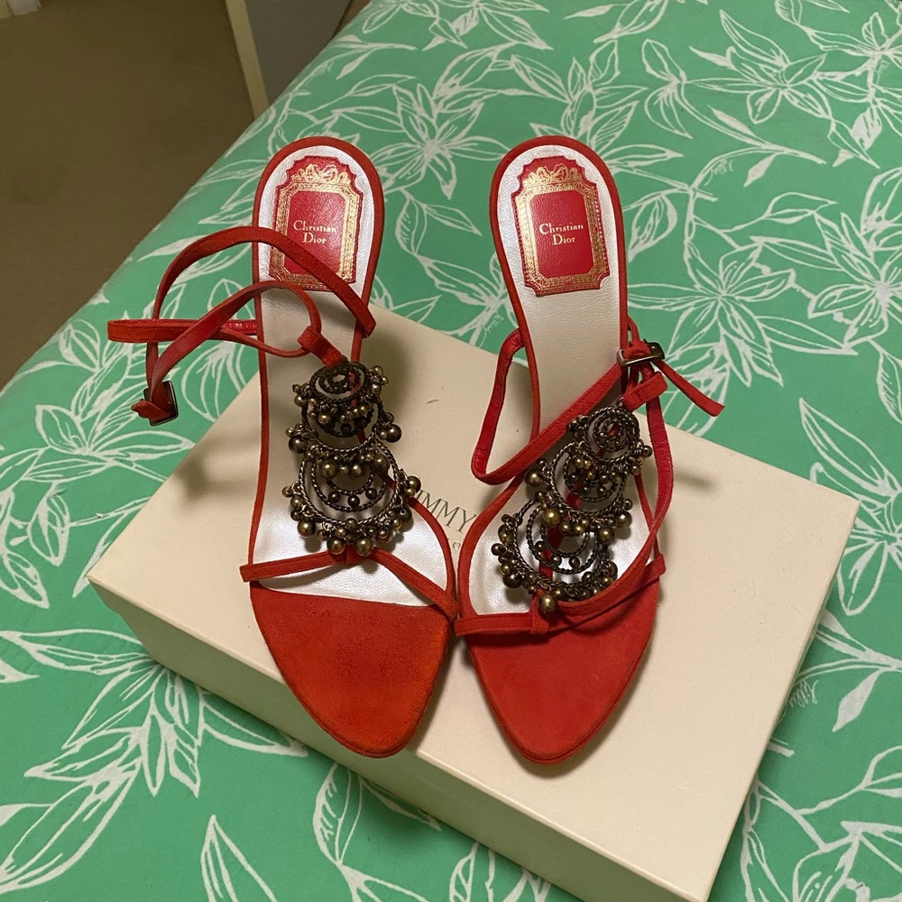 NEVER WORN Dior Suede Heels
